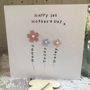 Personalised 1st Mother's Day Twins Card, 7 of 7