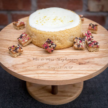 Personalised Wooden Cake Stand, 4 of 5