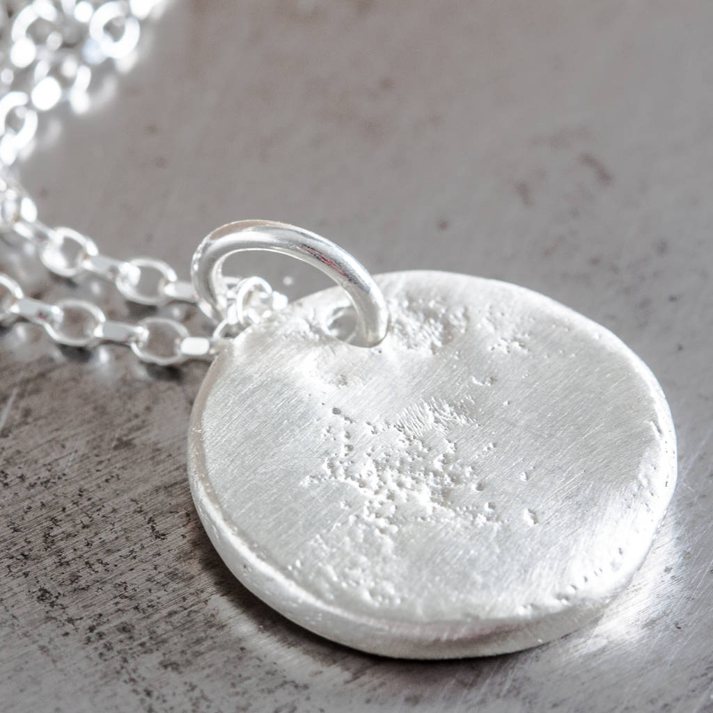 Personalised Large Round Disc Charm Necklace By The Jewellery Boutique