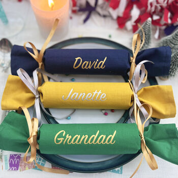 Personalised Reusable Fabric Christmas Crackers, 9 of 12