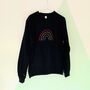 Deluxe Rainbow Embroidered Sweater, thumbnail 3 of 5