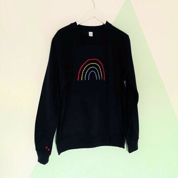 Deluxe Rainbow Embroidered Sweater, 3 of 5