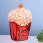 G Decor French Fries Glass Christmas Tree Bauble, thumbnail 2 of 3