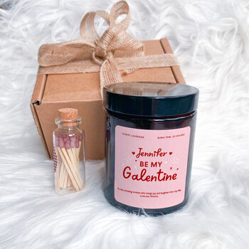 Personalised Be My Galentine Candle Gift For Friend, 5 of 9