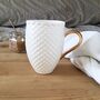 Black Coffee Cup With Gold Or Platinum Handle, thumbnail 2 of 12