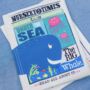 Crinkly Cloth Under The Sea Newspaper, thumbnail 1 of 7