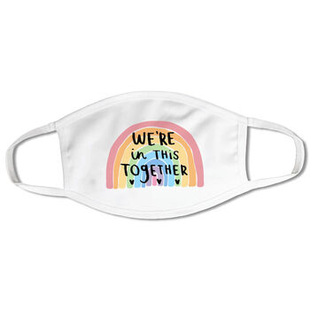 Charity 'We're In This Together' Positivity Face Mask, 4 of 5