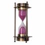 Bronze Hourglass With Pink Sand And Compass, thumbnail 7 of 9