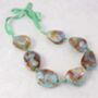 Geometric Marbled Bead Collar Necklace, thumbnail 1 of 1