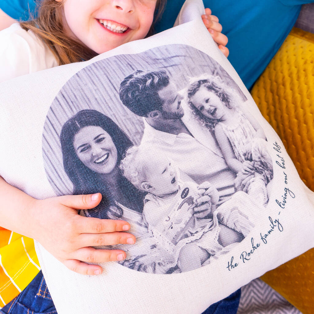 Personalised Family Photo Cushion, 1 of 6