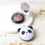 Panda Hair Brush With Mirror, thumbnail 1 of 5