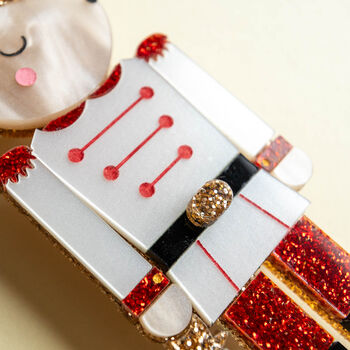 The Mouse King Nutcracker Christmas Brooch, 3 of 9