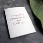 'I'm Not A People Person But I Like You' Love Card, thumbnail 1 of 4