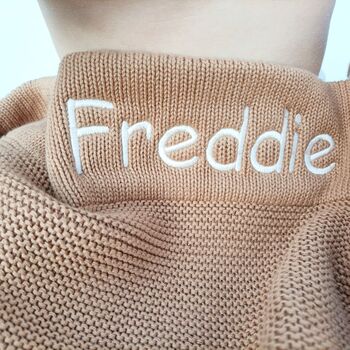 Personalised Knitted Baby Blanket, 3 of 10