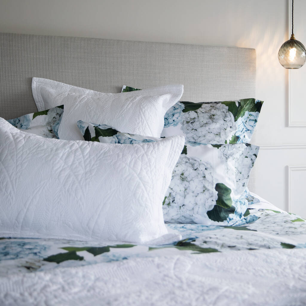 Unity Cotton Large Square Pillowcase White By Wallace Cotton