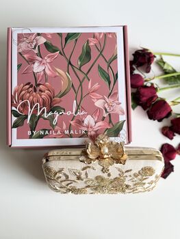 Florentine Flower Clasp Clutch, 2 of 5