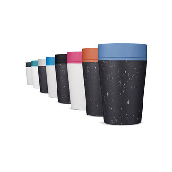 Circular Leakproof And Lockable Reusable Cup 8oz Blue, 7 of 9