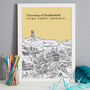 Personalised Huddersfield Graduation Gift Print, thumbnail 3 of 8
