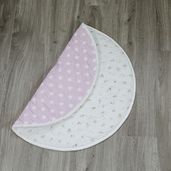 Pink Star Quilted Play Mat, 4 of 4