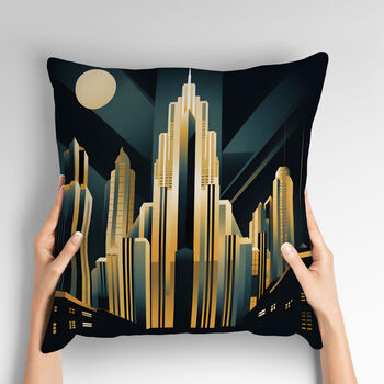 Urban Horizons Art Deco Hand Made Cushions Design Two, 2 of 8