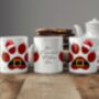 Personalised Cat Paw Santa Hat Christmas Gift Mug, thumbnail 2 of 2