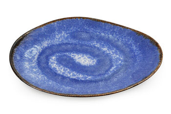 Blue Large Oval Serving Plate, 5 of 5