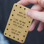 First Father's Day Personalised Message Wallet Keepsake, thumbnail 1 of 8