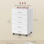 Rolling Filing Cabinet Drawer Printer Stand, thumbnail 2 of 6