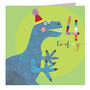 Dinosaur 4th Birthday Card, thumbnail 2 of 5