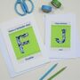 Liberty Print Initial Birthday Card, thumbnail 3 of 7