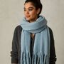 Plain Soft Blanket Tassel Scarf In 16 Colours, thumbnail 3 of 10