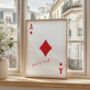 Custom Playing Card Print With Bespoke Text And Suit, thumbnail 1 of 7