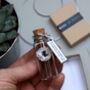 Tiny Paper Poppy In A Bottle Personalised Keepsake, thumbnail 2 of 7