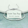 Morse Code 'Love You Dad' Bracelet, thumbnail 5 of 8