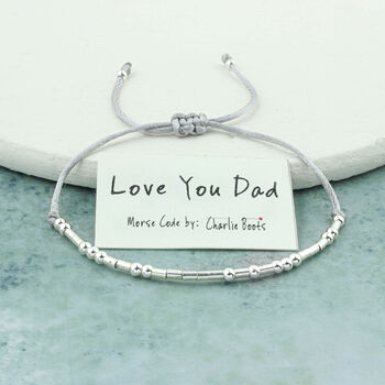 Morse Code 'Love You Dad' Bracelet, 5 of 8