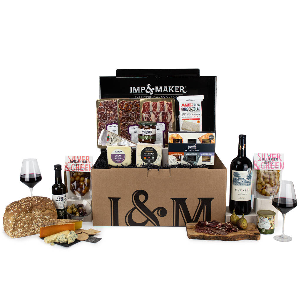 Signature Charcuterie, Cheese And Wine Hamper By IMP & MAKER