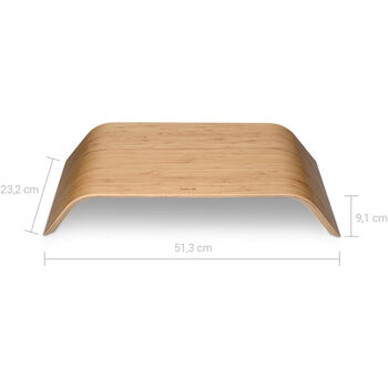 Wood Bamboo Desk Computer Laptop Stand, 5 of 8