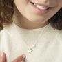 Sterling Silver My Lucky Star Personalised Kids Necklace, thumbnail 4 of 11