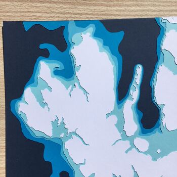 Isle Of Skye Bathymetric Map, 3 of 9