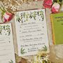 Greenery Botanical Wedding Invitation Pack, thumbnail 4 of 4