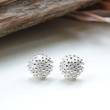 Sterling Silver Cluster Stud Earrings, 7 of 10