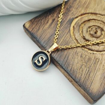 Personalized Mini Initial Letter Charm Pendant, 3 of 5