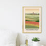 Lincolnshire Wolds Aonb Travel Poster Art Print, thumbnail 2 of 8