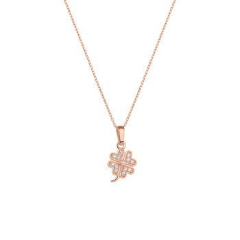 Four Leaf Clover Sterling Silver Necklace, 3 of 6