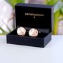 Rose Gold Plated Watch Movement Cufflinks, thumbnail 4 of 8