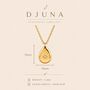 Gold North Star Teardrop Necklace Celestial Star, thumbnail 2 of 5