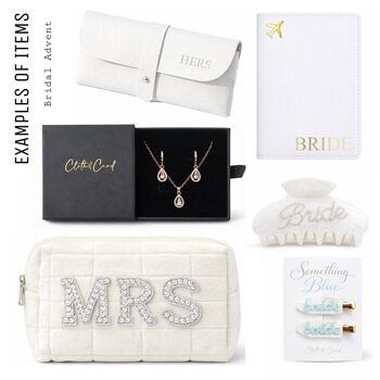 Personalised Seven Days Wedding Bridal Advent Calendar, 2 of 5