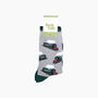 Steam Trains Bamboo Socks In Light Grey, thumbnail 4 of 4