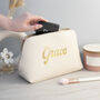 Personalised Vegan Leather Wash Bag, thumbnail 5 of 12