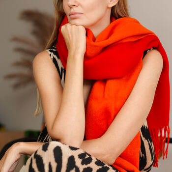 Personalised Reversible Two Tones 100% Pure Wool Shawl, 4 of 12